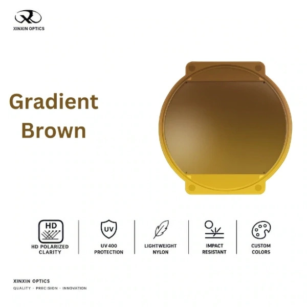 Nylon Polarized Lens Gradient Color Brown Tinted