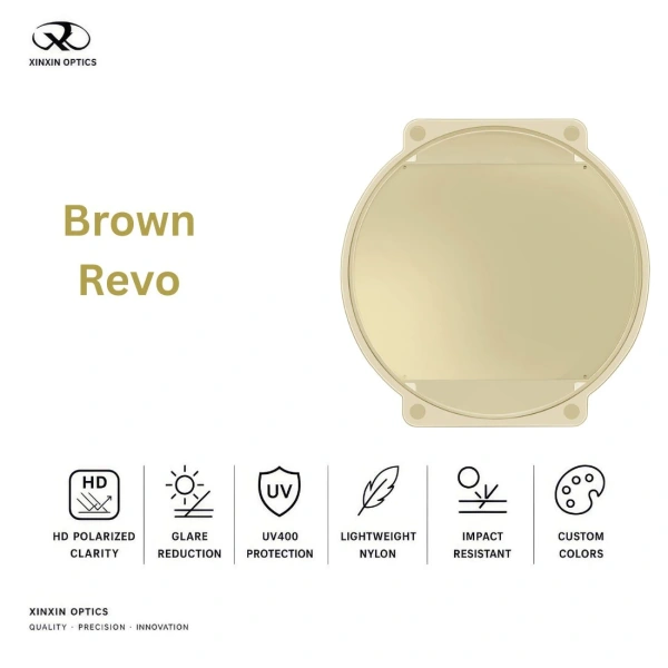Nylon Polarized Lens Brown Mirror Coated