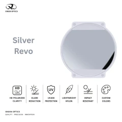 nylon polarized lens mirror coated gray silver gray silver