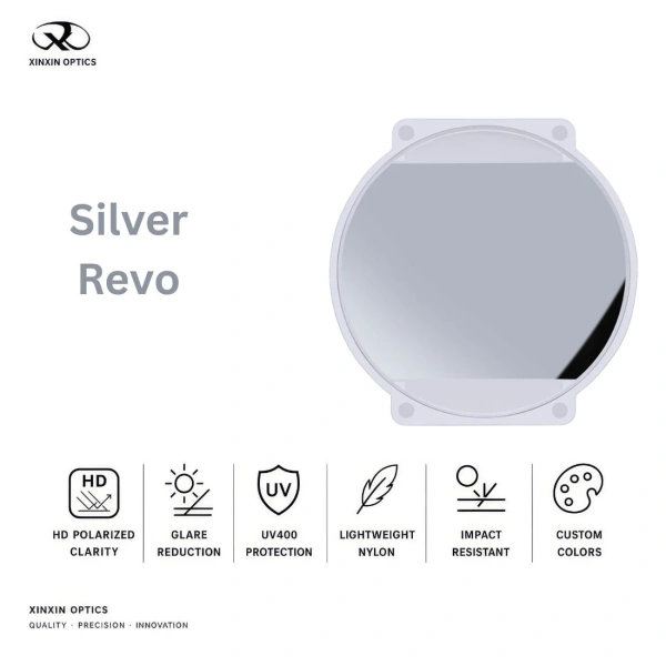 Nylon Polarized Lens Gray Silver Mirror Coated