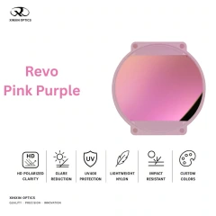 nylon polarized lens mirror coated pink purple