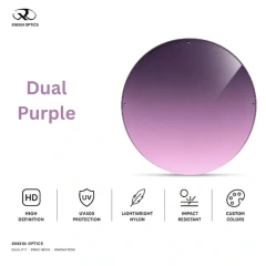 nylon sunglasses lens dual gradient color purple tinted