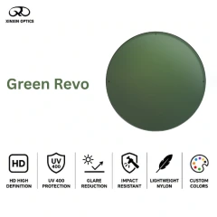 nylon sunglasses lens mirror coated gray green