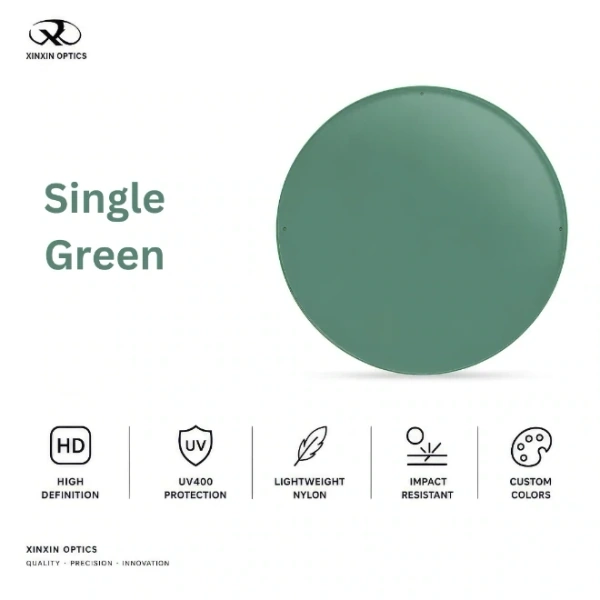 Nylon Sunglasses Lens Solid Color Green Tinted